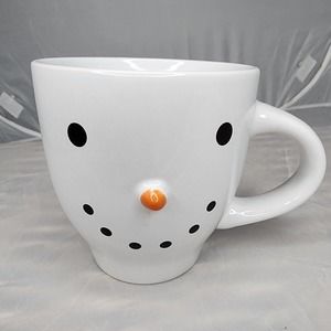 Royal Norfolk Snowman Holiday Mug with 3D Nose 16oz Christmas Coffee Cup